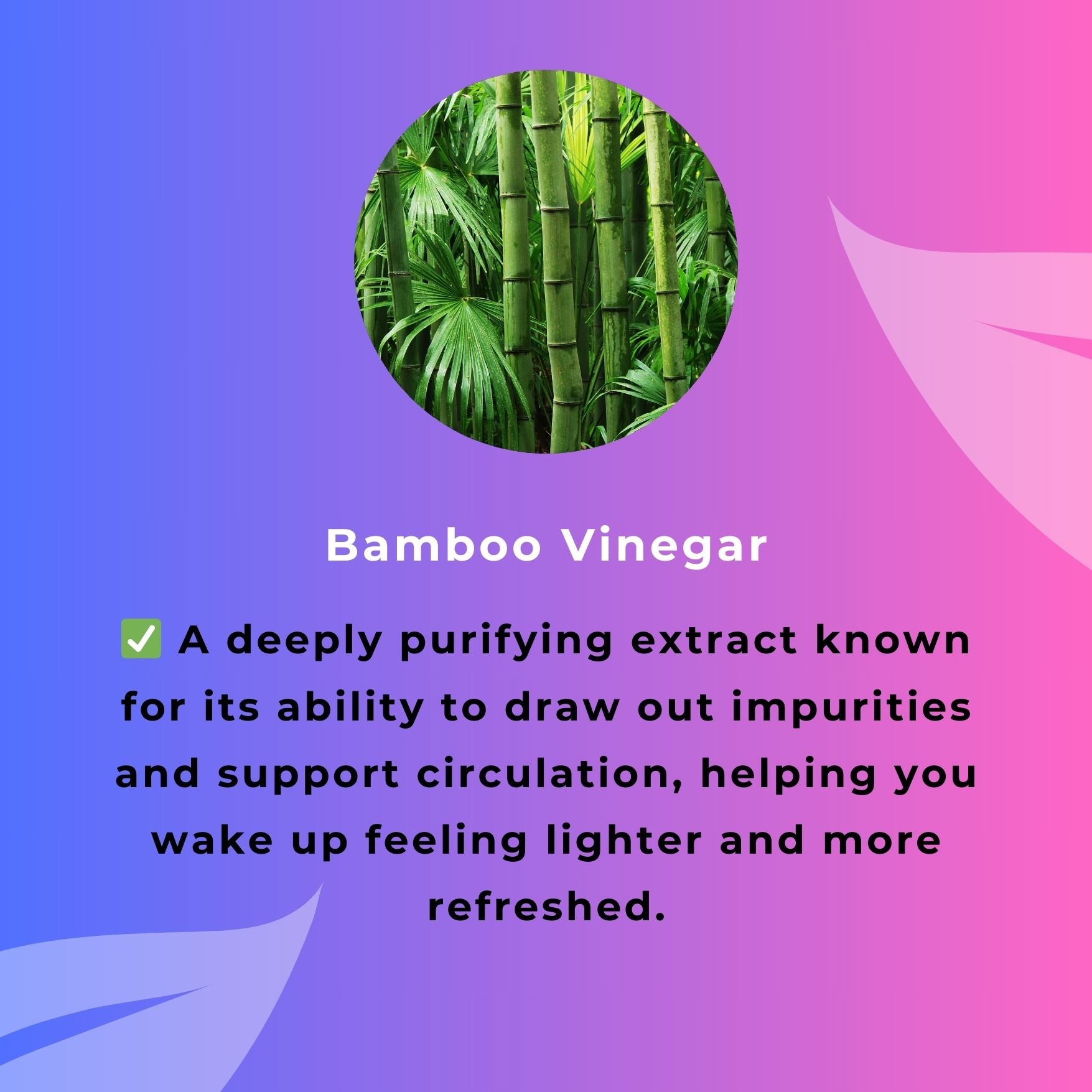 Bamboo Vinegar in Lavender Detox Foot Patches- Benefits Infographic