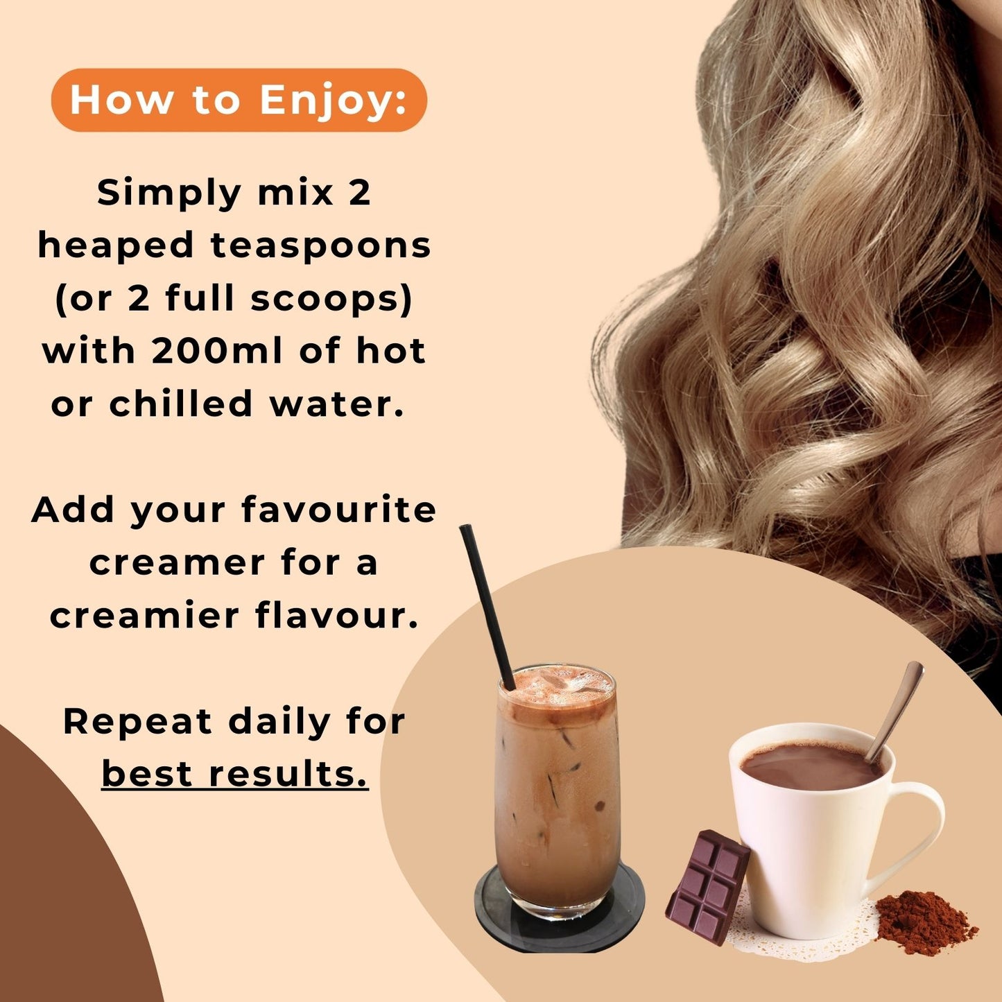 Hot Chocolate X 5 Type Collagen and Hyaluronic Acid Blend 250g