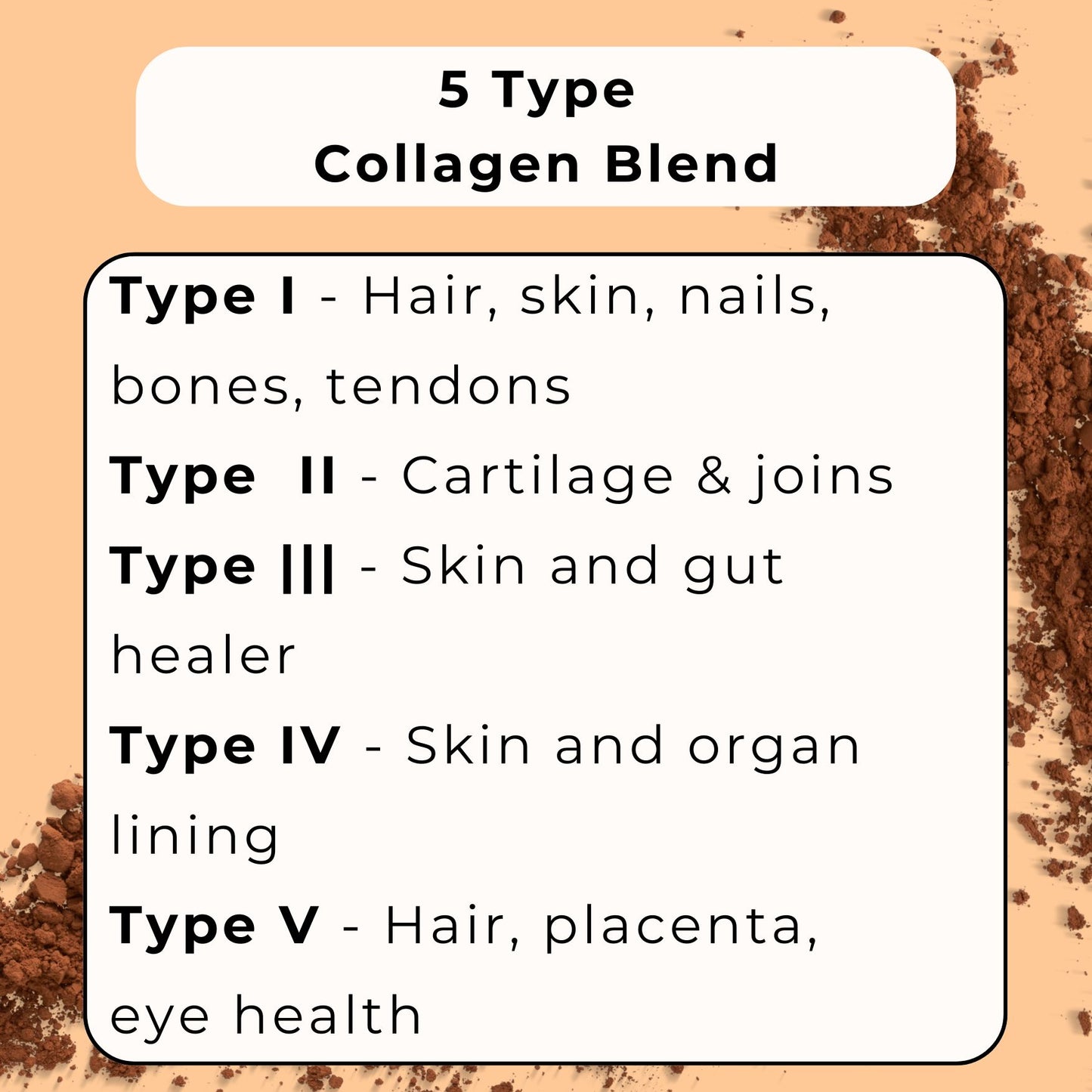 Hot Chocolate X 5 Type Collagen and Hyaluronic Acid Blend 250g