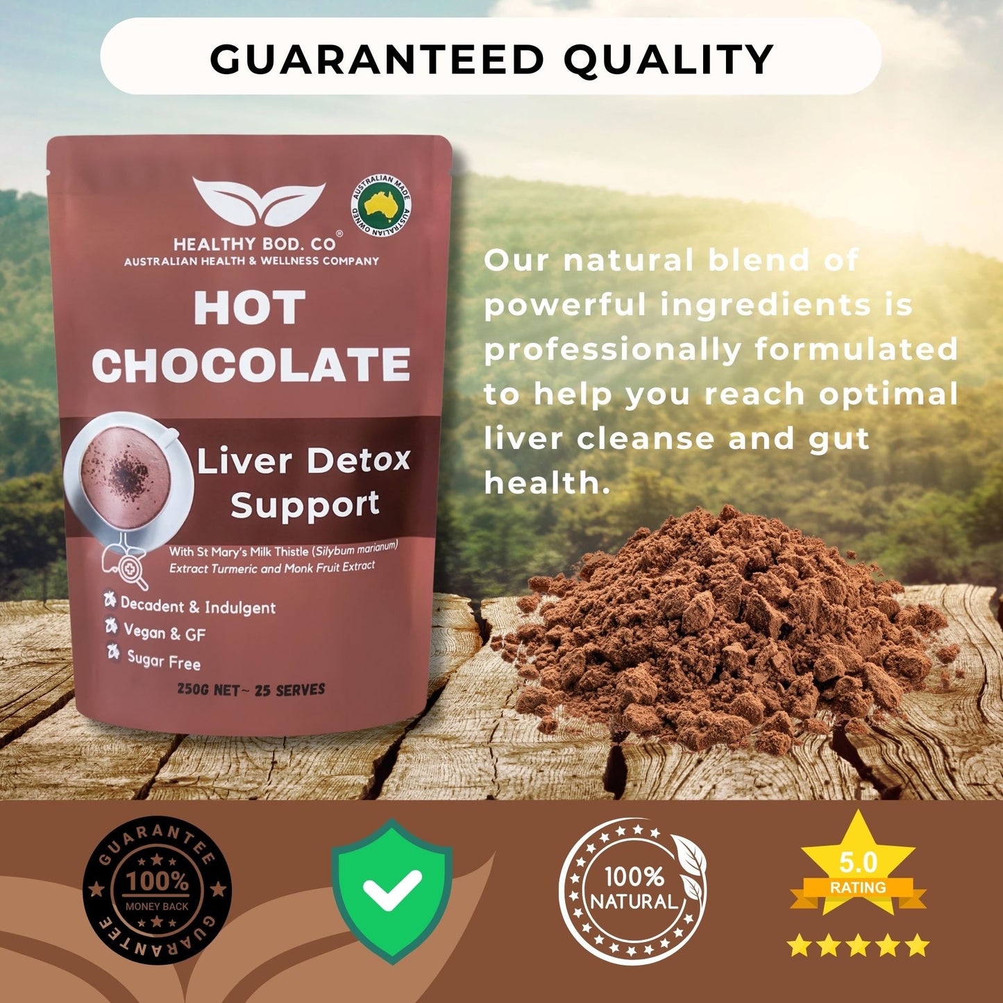 Hot Chocolate Liver Detox - Guaranteed Quality - Infographics