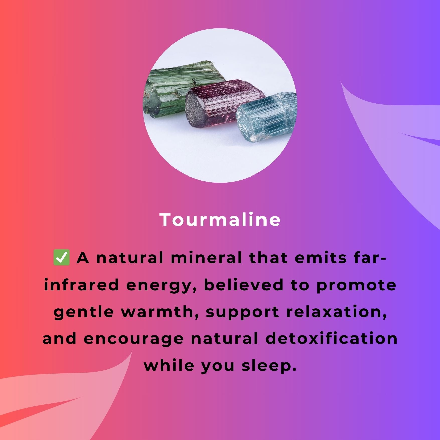 Tourmaline in Lavender Detox Foot Patches- Benefits Infographic
