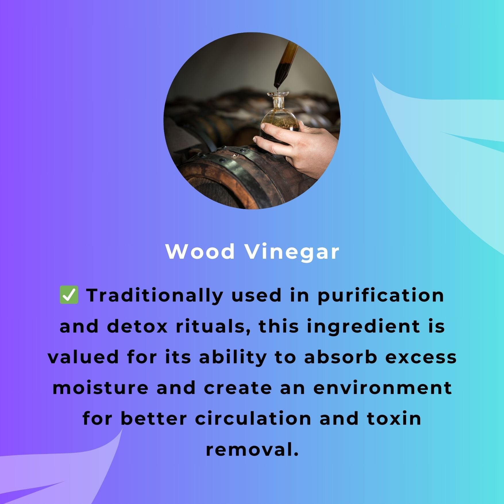 Wood Vinegar in Lavender Detox Foot Patches- Benefits Infographic