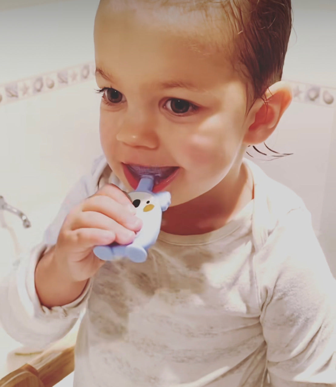U-Shaped Silicone Toothbrush for Gentle Kids' Oral Care