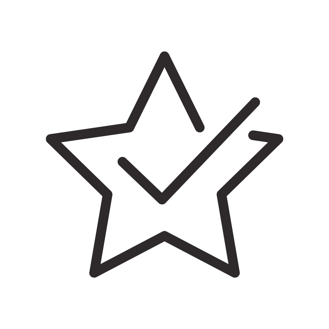 Graphic image of a star with a tick to signify the collection on the healthy bod co website for value bundles, where you save when you bundle up products