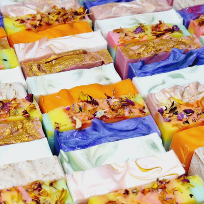 Vibrant Handmade Soaps with Natural Botanicals. Mens Soap and Womens Soap