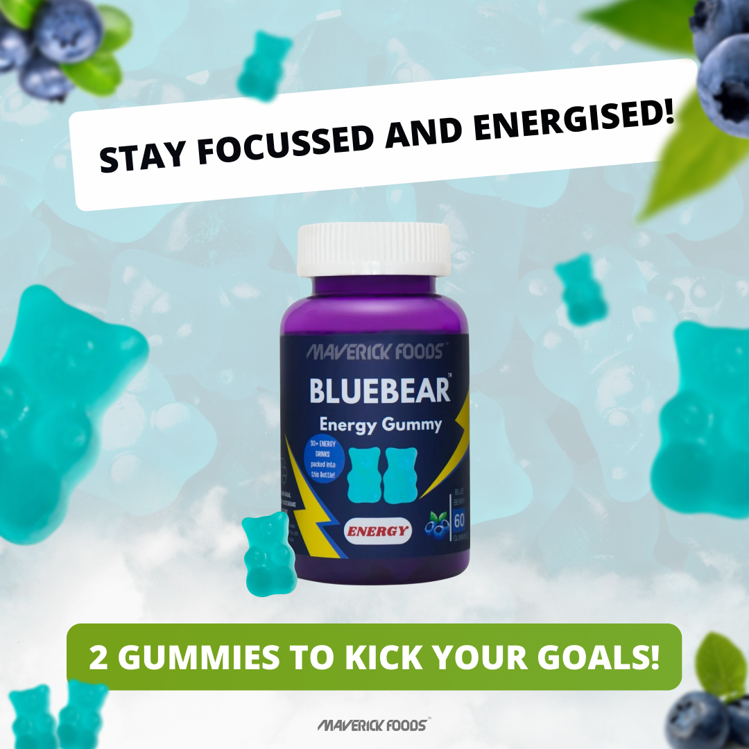 Energize Your Day with Guarana Bluebear Gummies