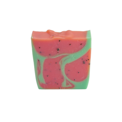 Natural watermelon poppyseed soap