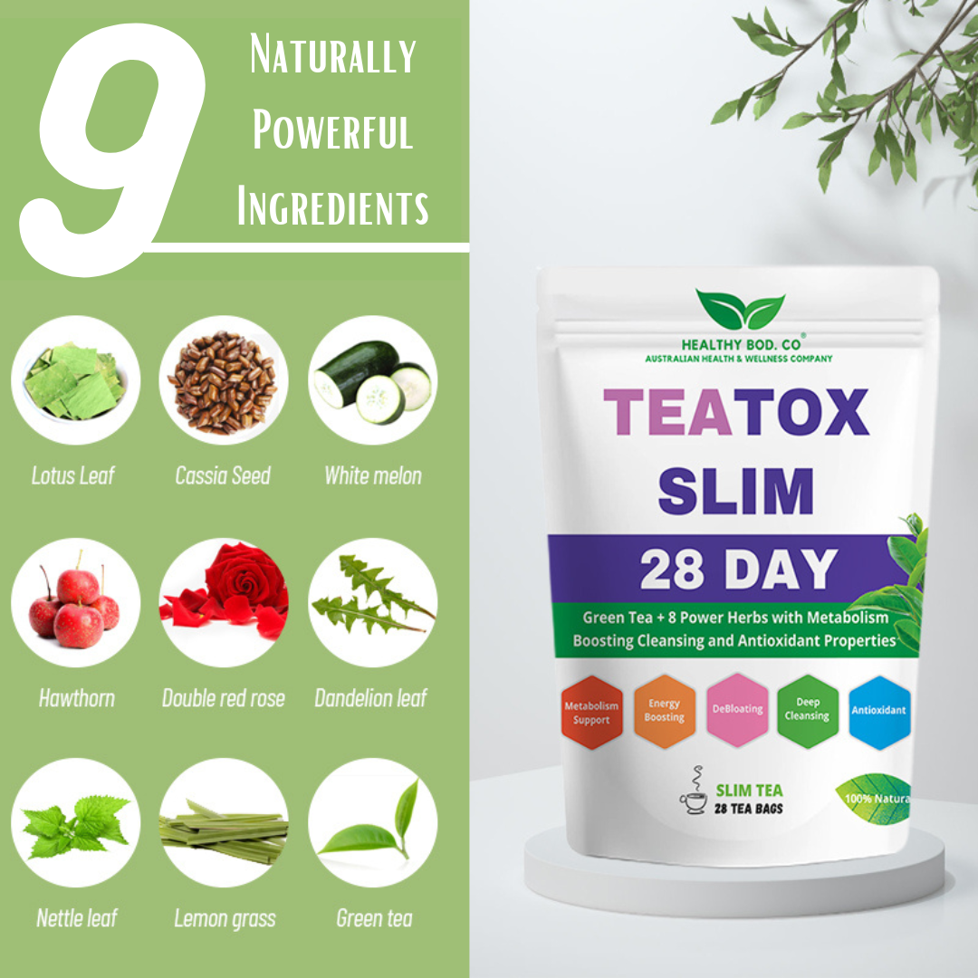 Green Tea Infused Slimming Tea and 9 other ingredients for Weight Management