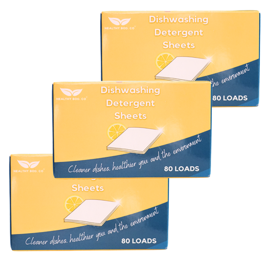 Dishwashing Detergent Sheets - Plant Based 80 Loads - 3 x Value Pack