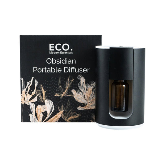 ECO. Modern Essentials Obsidian Portable Diffuser Front View