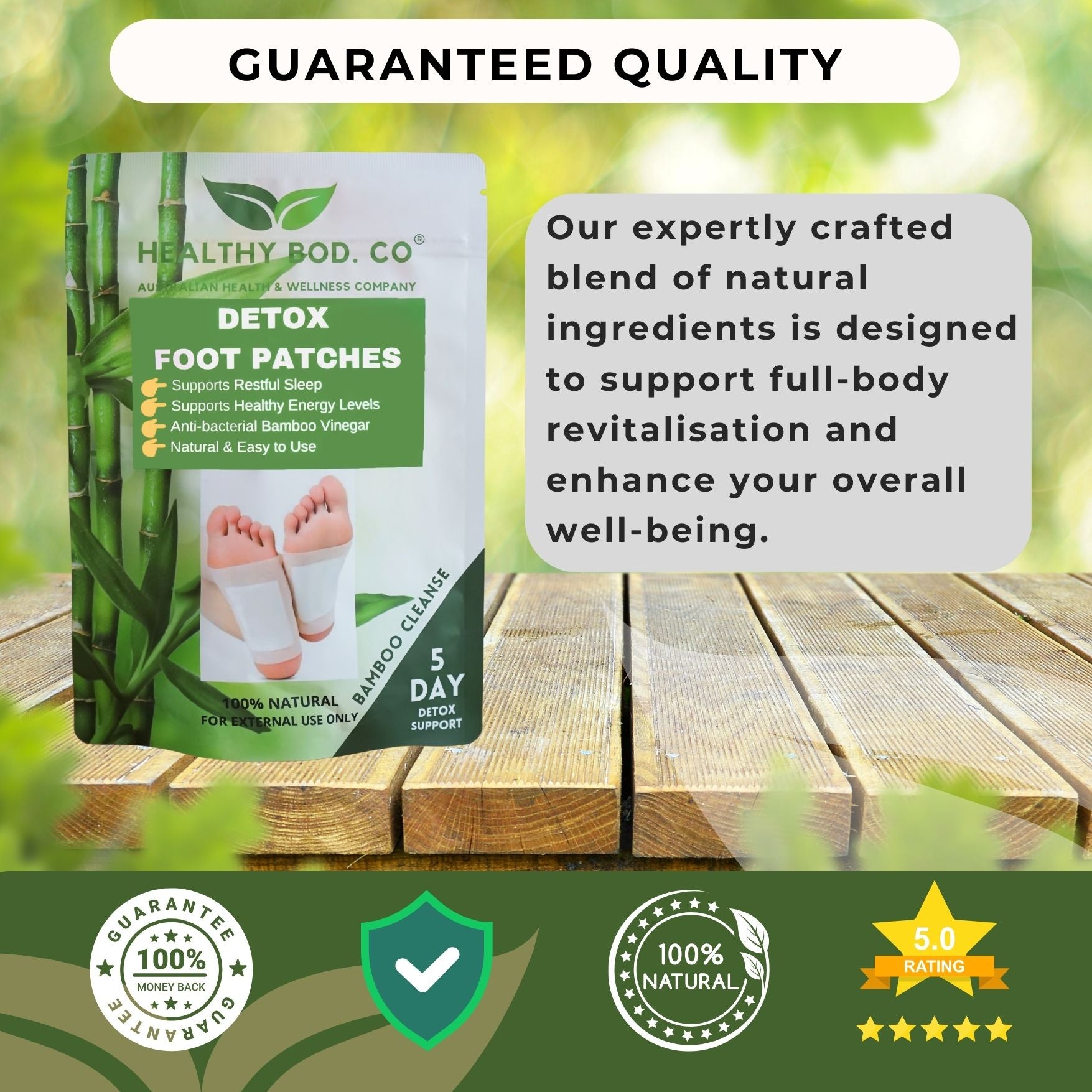 Guaranteed Quality of the Bamboo Detox Foot Patches