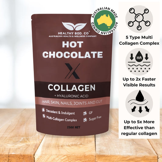 Hot Chocolate X 5 Type Collagen and Hyaluronic Acid Blend 250g