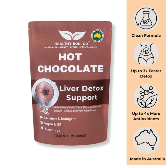 Hot Chocolate Liver Detox Support - Front View