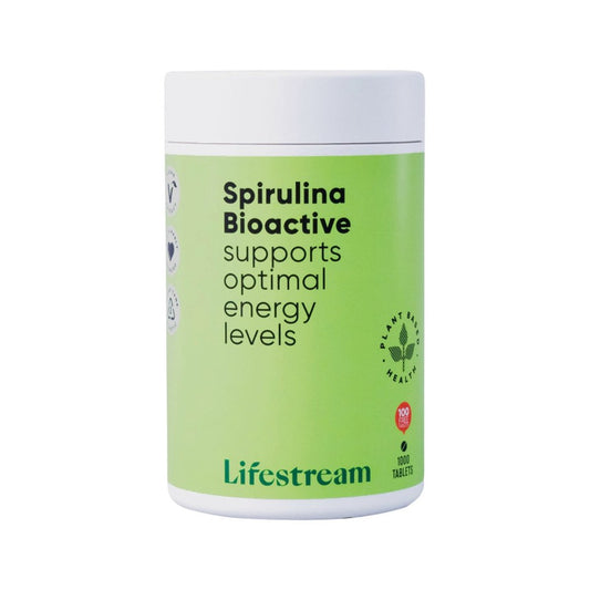 Lifestream Spirulina Bioactive 1100 Tablets Front View