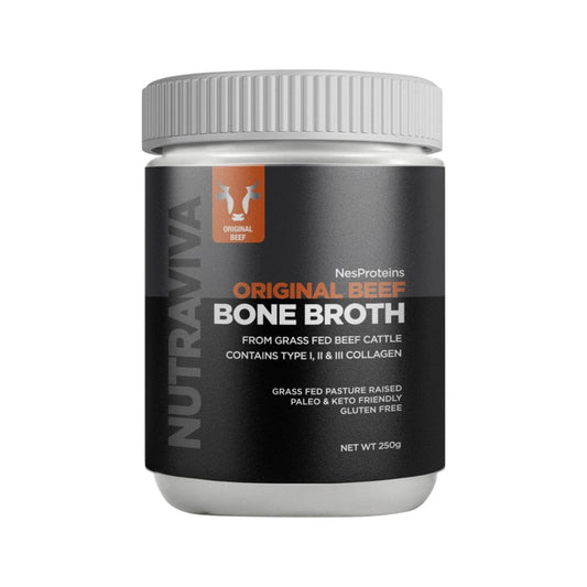 Nutraviva Bone Broth Original Beef 250g Front View