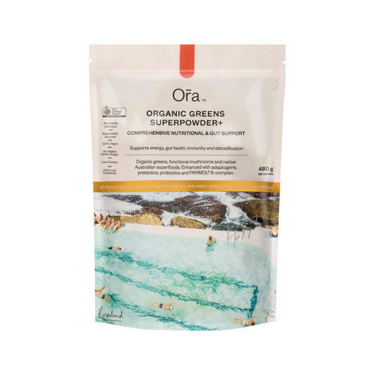 Ora Organic Greens Superpowder+ Oral Powder 480g_Front View