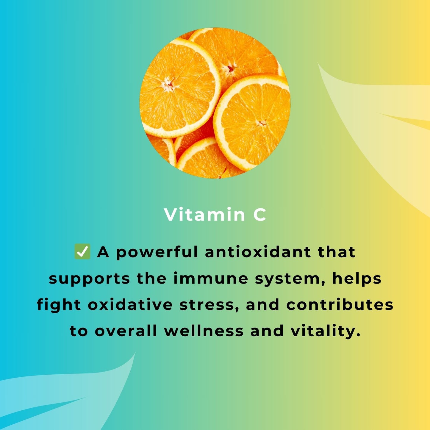 Vitamin C Ingredient in the detox foot pads and benefits infographic