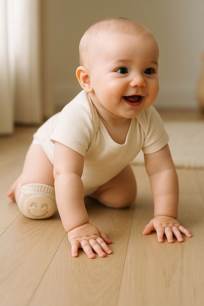 Baby Crawler Knee Socks with Anti-Slip Knee Pads
