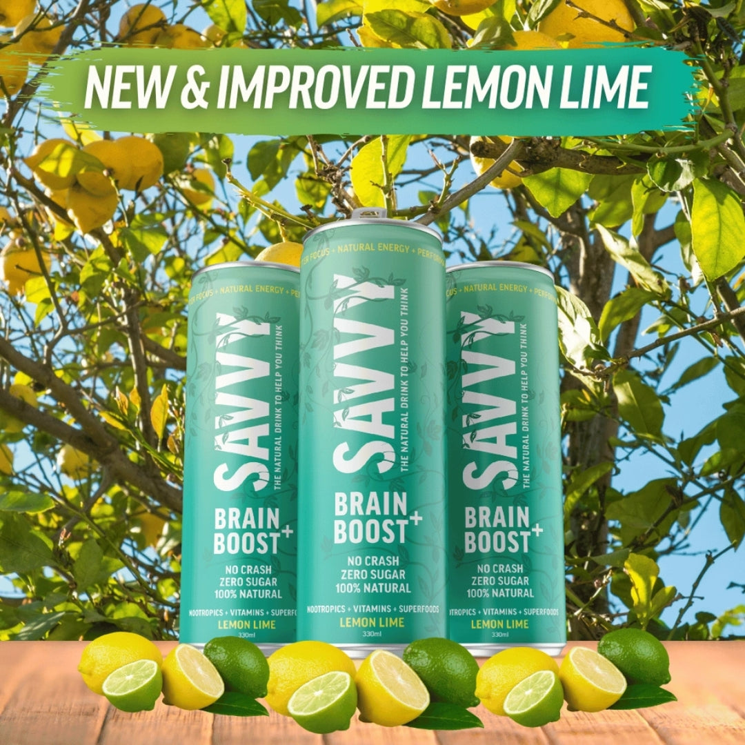 Brain boost and drink supplement to improve memory in lemon and lime