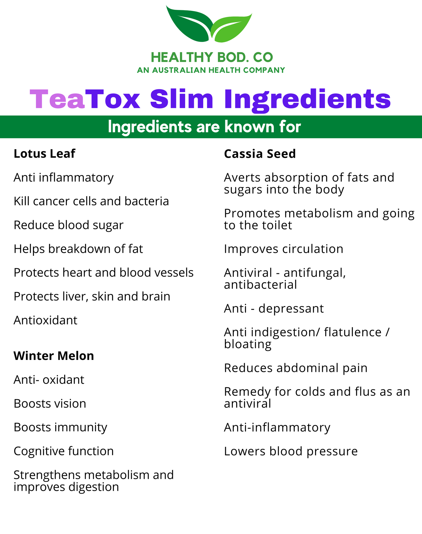 detox patches & herbal slim tea bundle